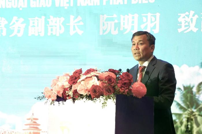 Thứ trưởng Thường trực Bộ Ngoại giao Nguyễn Minh Vũ cho rằng dư địa hợp tác giữa Việt Nam và Trung Quốc vẫn còn rất lớn trong bối cảnh xu hướng tiêu dùng xanh. Ảnh: Nguyễn Thủy.