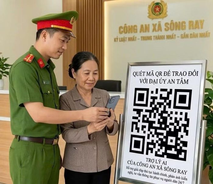 Công an xã Sông Ray, TP Đồng Nai ra mắt trợ lý AI.