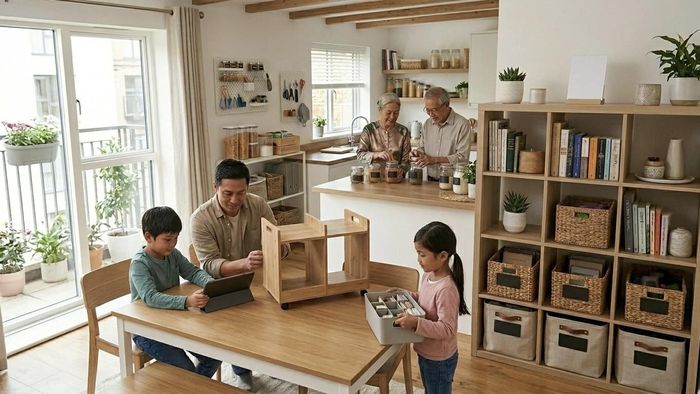 Bạn hãy tạo thói quen dọn dẹp cho mọi thành viên trong gia đình. Ảnh minh họa