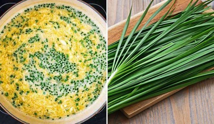 Để chế biến món này, bạn chỉ cần chuẩn bị trứng và lá hẹ tươi. Ảnh minh họa.