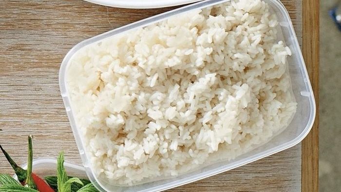 Cách bảo quản cơm chuẩn nhất đó là cho cơm vào hộp, đóng kín nắp lại rồi bảo quản trong ngăn mát tủ lạnh. Ảnh minh họa