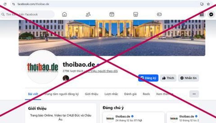 Trang mạng thương xuyên đăng các bài viết xấu, độc hại.