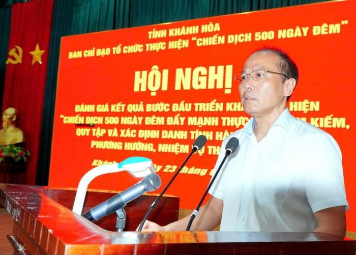 Ông Nguyễn Khắc Hà, Phó Bí thư Tỉnh ủy, Chủ tịch Ủy ban MTTQ Việt Nam tỉnh phát biểu chỉ đạo tại hội nghị. 