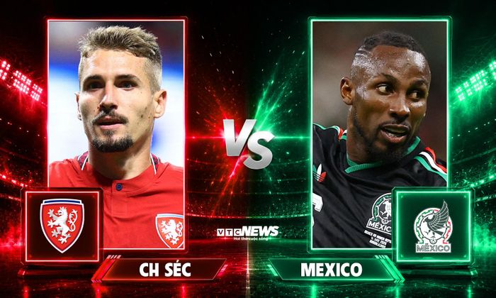 Cộng hòa Séc đấu với Mexico ở lượt trận cuối bảng A World Cup 2026.