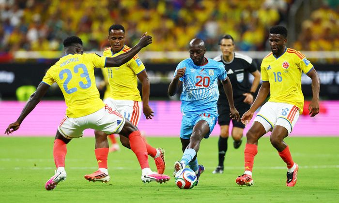 Colombia đấu với CHDC Congo ở lượt thứ 2 bảng K World Cup 2026. (Ảnh: Reuters)