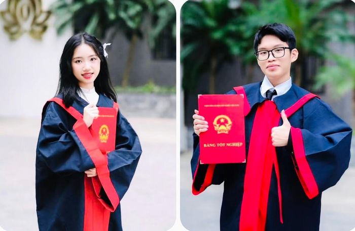 Đặng Huyền Anh và Ngô Xuân Tùng, hai trong số bốn thủ khoa của lớp 9A5 Trường THCS Cầu Giấy, lần lượt dẫn đầu các khối chuyên Ngữ văn và Vật lý tại kỳ thi lớp 10 chuyên Hà Nội năm 2026.