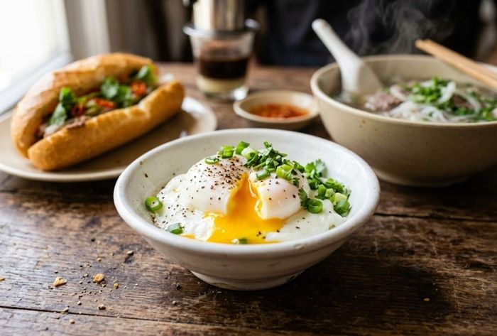 Trứng chần là món tưởng dễ làm nhưng không hề đơn giản. Ảnh: IG