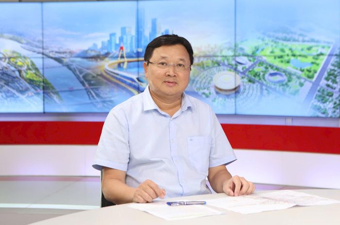 Ông Đào Minh Tâm, Phó Giám đốc Sở Quy hoạch - Kiến trúc Hà Nội chia sẻ tại chương trình. Ảnh: Thanh Hải
