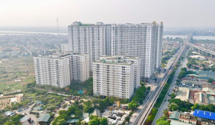 Khu nhà ở xã hội Ecohome 2 (phường Đông Ngạc). Ảnh: Quang Thái