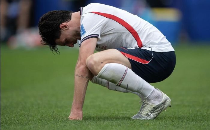  Declan Rice đang rơi vào tình trạng kiệt sức và HLV Tuchel sẵn sàng cho anh nghỉ ngơi. ẢNH: GETTY/SUNSPORTS 