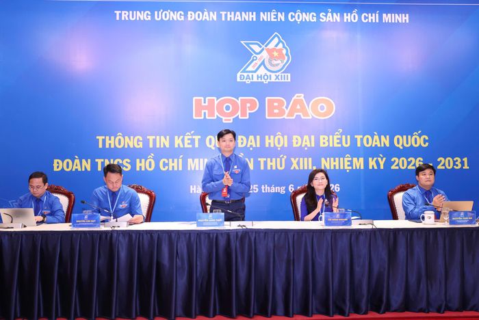  Quang cảnh buổi họp báo thông tin về kết quả Đại hội. Ảnh: QUANG PHÚC 