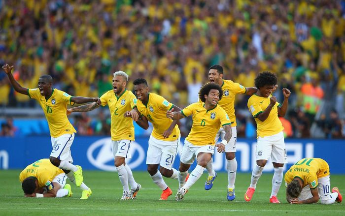  Trang phục thi đấu của Brazil tại World Cup 2014. Ảnh: New York Times.