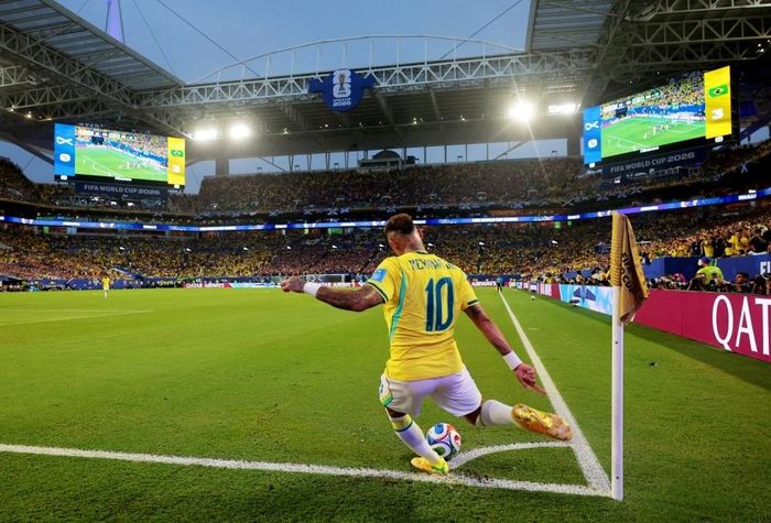  Neymar vào sân ở phút 76, đánh dấu lần đầu khoác áo Brazil kể từ tháng 10/2023. 