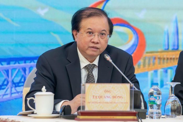  Thứ trưởng Bộ Văn hóa, Thể thao và Du lịch Tạ Quang Đông Lễ họp báo "Lễ hội Vì hòa bình năm 2026" ngày 25/6. Ảnh: Việt Linh. 