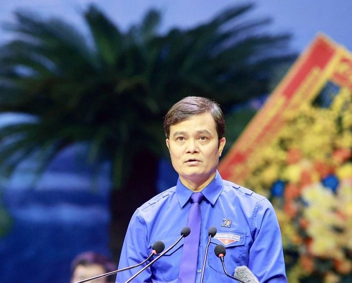 Bí thư thứ nhất BCH Trung ương Đoàn Bùi Quang Huy trình bày diễn văn khai mạc