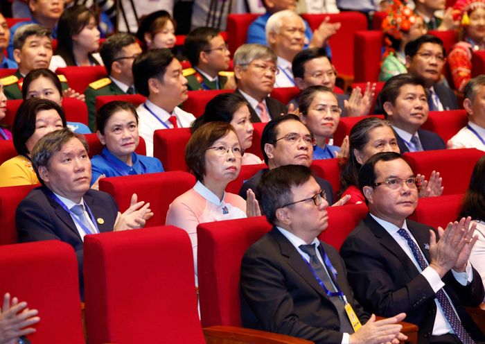 Các đại biểu tham dự Phiên trọng thể Đại hội Đoàn toàn quốc lần thứ XIII. Ảnh: Thống Nhất – TTXVN