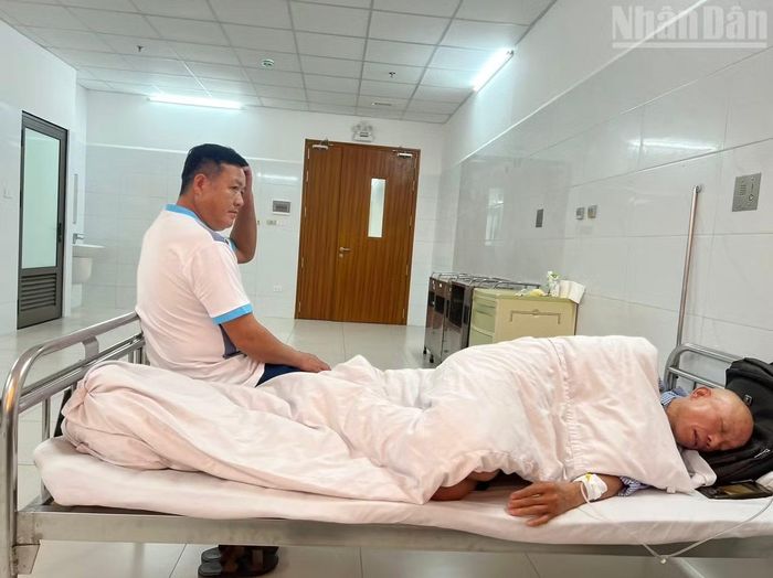 Tại Bệnh viện 198, những bệnh nhân phải di chuyển giữa nhiệt độ trên 40 độ C được ưu tiên bố trí vào các phòng bệnh để tránh sốc nhiệt.