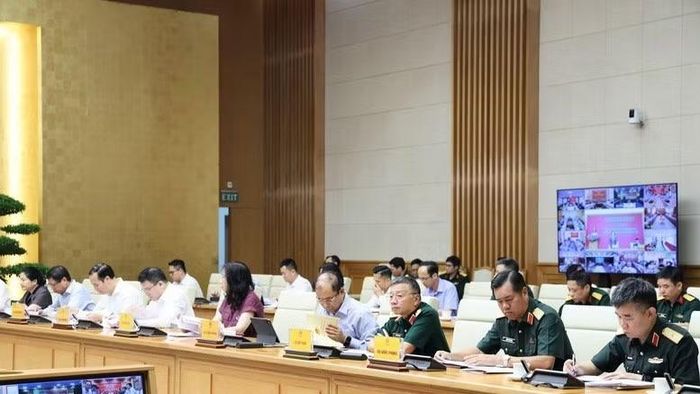 Đại diện lãnh đạo các bộ, ngành, cơ quan, đơn vị tham dự hội nghị. (Ảnh: VGP)