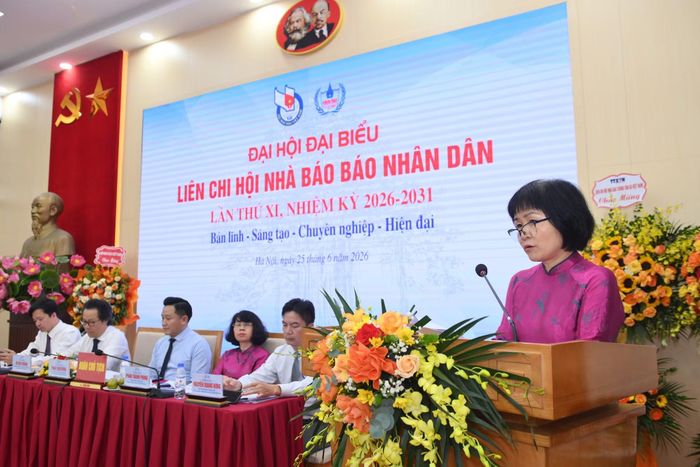 Đại diện Chi hội Ban Chuyên đề trình bày tham luận tại Đại hội.