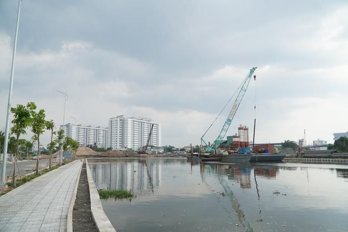 Dự án Xây dựng hạ tầng và cải tạo môi trường kênh Tham Lương - Bến Cát - rạch Nước Lên đang dần về đích.