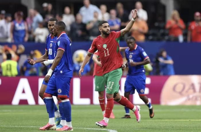  Ismael Saibari cân bằng tỉ số 2-2 cho Morocco 