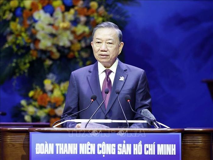 Tổng Bí thư, Chủ tịch nước Tô Lâm phát biểu chỉ đạo Đại hội. Ảnh: TTXVN