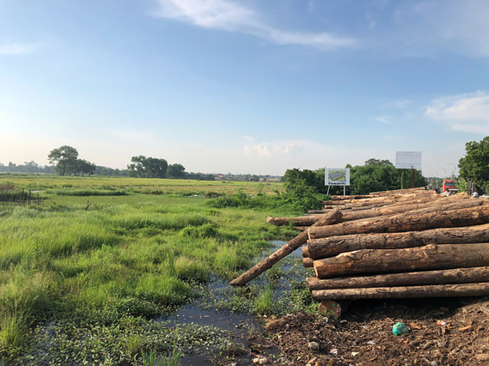 Khu vực triển khai Cụm công nghiệp Hữu Bằng. 