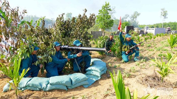  Khẩu đội ĐKZ lấy phần tử bắn, tiêu diệt các mục tiêu.