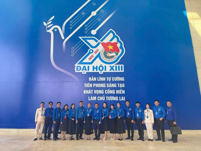 Đoàn đại biểu tỉnh Đồng Tháp tham dự Đại hội Đoàn toàn quốc lần thứ XIII.