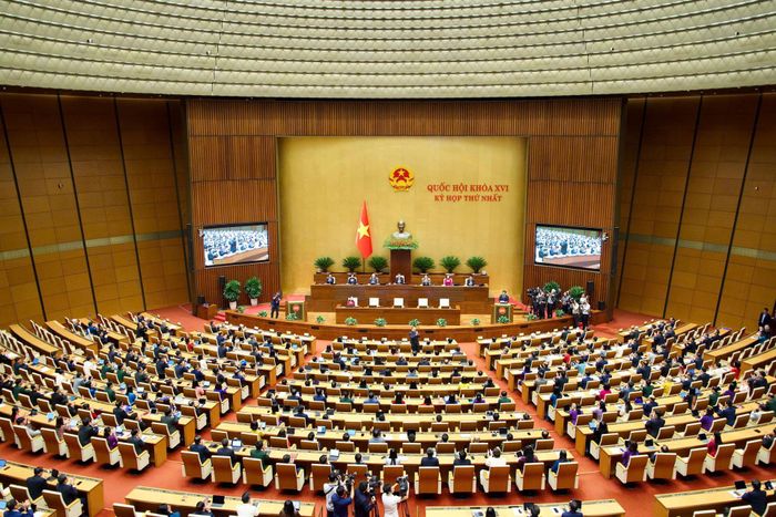 Kỳ họp thứ nhất, Quốc hội khóa 16. Ảnh: QH