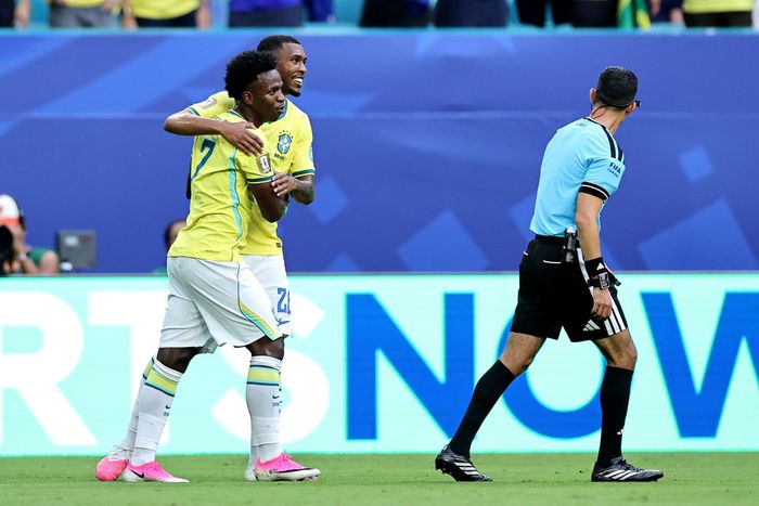 Vinicius ăn ý với Rayan. Ảnh: CONMEBOL