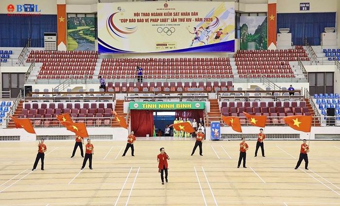  Một tiết mục văn nghệ chào mừng Hội thao.