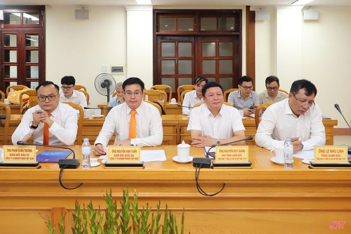 Lãnh đạo liên danh nhà đầu tư của dự án tham dự buổi làm việc.