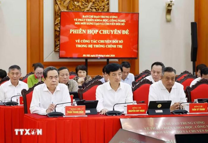 Chủ tịch Quốc hội Trần Thanh Mẫn và các đại biểu tham dự. (Ảnh: Thống Nhất/TTXVN)