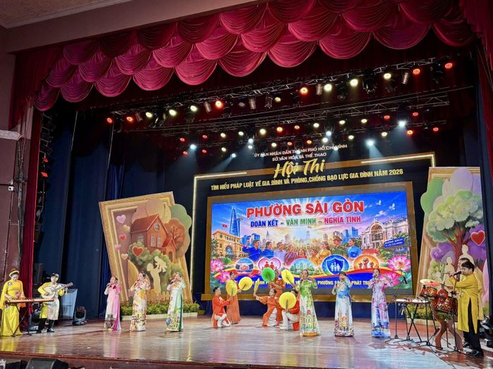 Tiết mục dự thi đến từ phường Sài Gòn.