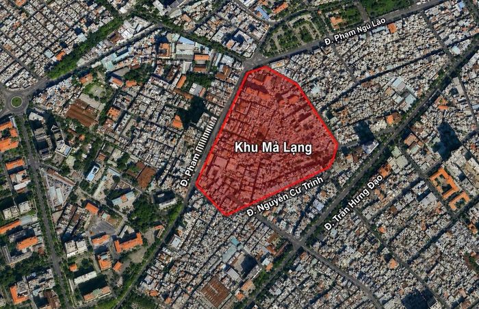 Phối cảnh vị trí khu Mả Lạng. Ảnh chụp màn hình