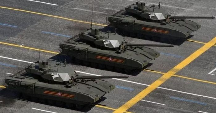 Các nguyên mẫu xe tăng T-14 của Nga. Ảnh: MW.