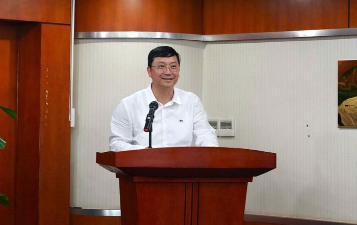 TS. Nguyễn Văn Tư - Viện trưởng Viện Dầu khí Việt Nam phát biểu. Ảnh: Văn Giáp/Bnews/vnanet.vn