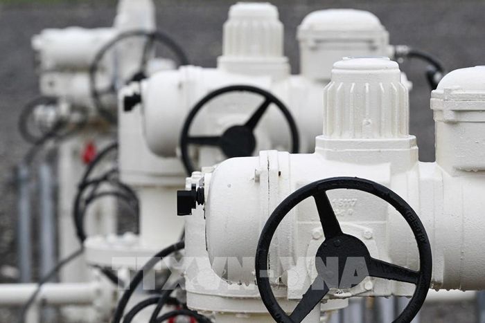 Một trạm nén khí đốt tại Morelmaison, Pháp. Ảnh: AFP/TTXVN