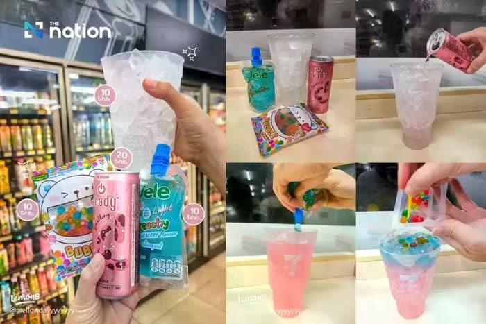 Các bạn trẻ truyền nhau công thức pha chế món đồ uống sáng tạo tại 7-Eleven Thái Lan