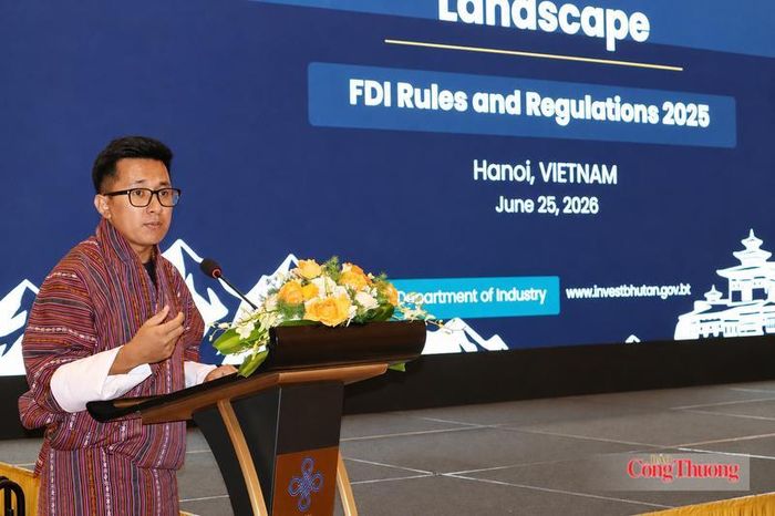 Ông Ugyen Tshering, đại diện Bộ Công nghiệp, Thương mại và Việc làm Bhutan. Ảnh: Phương Trang