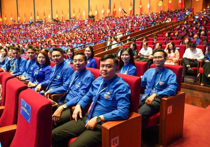 Đoàn đại biểu thành phố Đà Nẵng tại phiên trọng thể Đại hội Đoàn toàn quốc lần thứ XIII. Ảnh: Thành đoàn