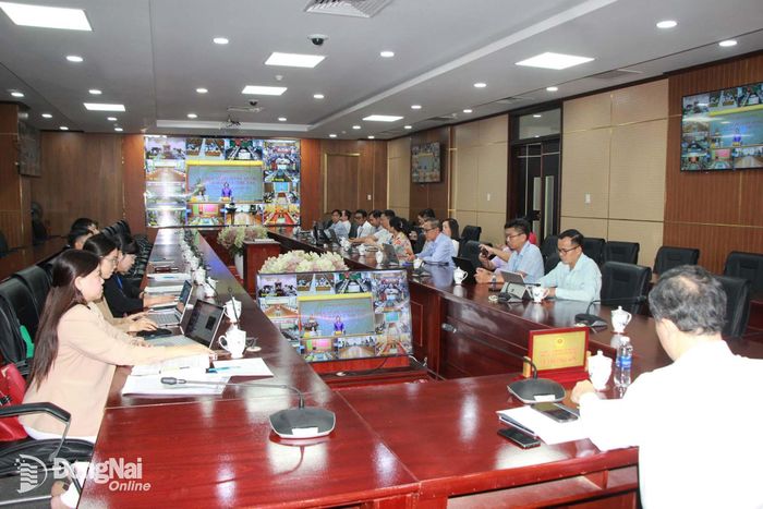 Các đại biểu tham dự hội nghị tại điểm cầu Đồng Nai. Ảnh: Nga Sơn