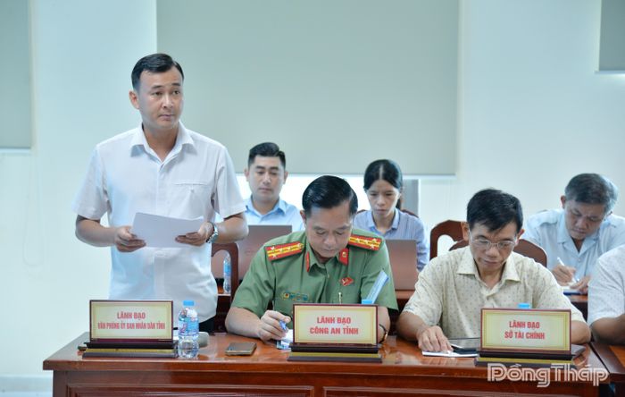 Chánh Văn phòng UBND tỉnh Đồng Tháp Nguyễn Phi Đa thông tin các hoạt động trọng tâm của UBND tỉnh, lãnh đạo UBND tỉnh trong tháng 6-2026.