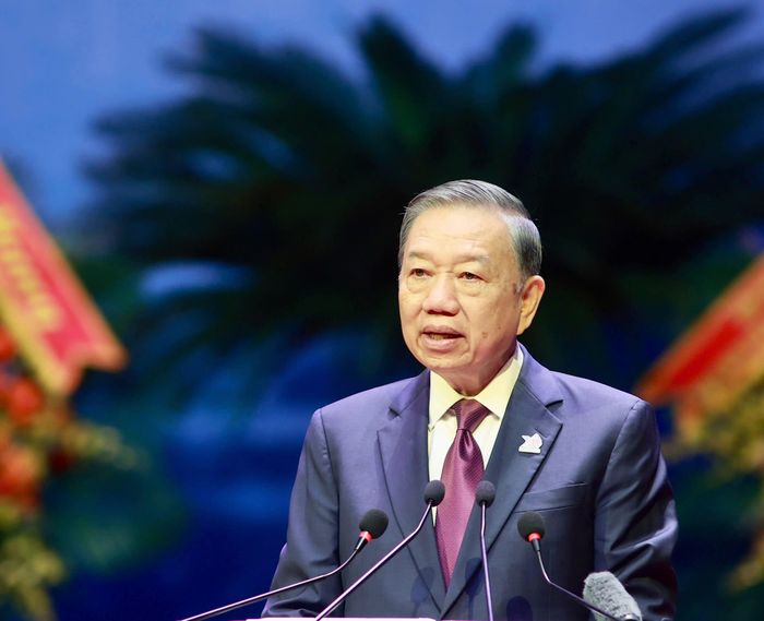 Tổng Bí thư, Chủ tịch nước Tô Lâm phát biểu chỉ đạo tại đại hội. (Ảnh: Báo Thanh Niên).