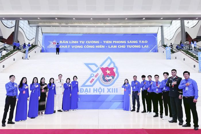 Đoàn đại biểu Tỉnh đoàn Khánh Hòa tham dự đại hội.