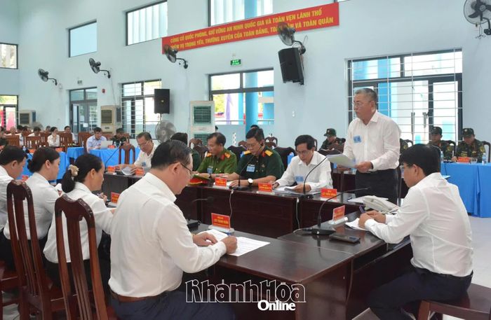 Khung tập phường Nha Trang thực hành nội dung diễn tập vận hành cơ chế.