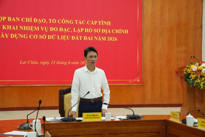 Đồng chí Hà Trọng Hải - Phó Chủ tịch UBND tỉnh, Trưởng Ban Chỉ đạo, Tổ công tác cấp tỉnh phát biểu kết luận cuộc họp.