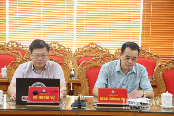 Các đại biểu dự hội nghị tại điểm cầu UBND tỉnh Lạng Sơn