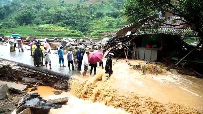 Ngập úng thường xảy ra tại các điểm trũng thấp, các ngầm tràn.